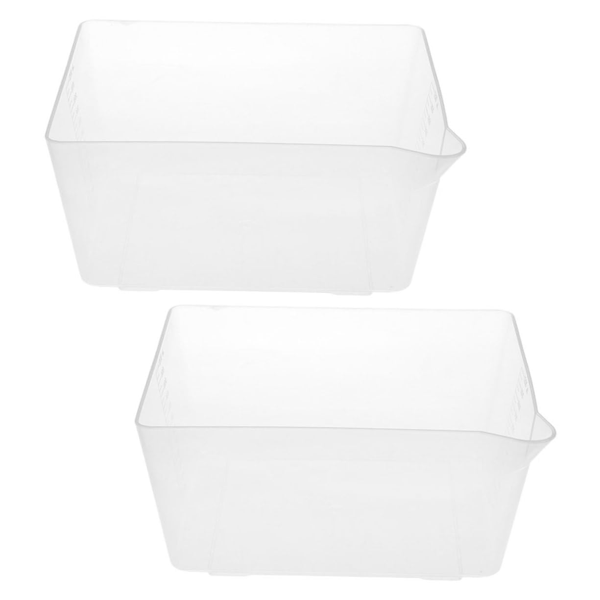 PRETYZOOM Bowl Scale for Digital Scales 2pcs Reusable Plastic Weighing Trays Precision Kitchen Weighing p