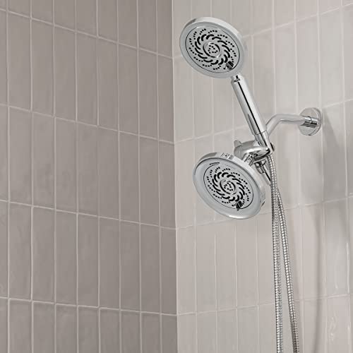 Neo Exhilaration 5-Setting Polished Chrome Low Flow Dual Shower Head 2.0-Gpm (7.6 Lpm) #TOP1
