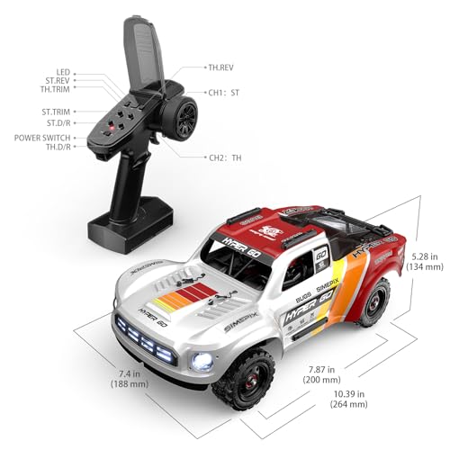 Image of MJX Hyper GO 14211 1 /14 Brushless 4X4 RC Desert Trucks with Gyro, RTR All Terrain Short Course Truck, Max 45mph Fast RC Cars for Adults, Electric Powered 2 of 2000 mAh RC Car for Adult