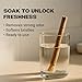 MOEY Miswak Stick for Teeth | Made from Salvadora Persica | Soak to Reduce Natural Scent | Vacuum-Sealed for Freshness | Whitens Teeth, Freshens Breath & Strengthens Gums – 1 Stick
