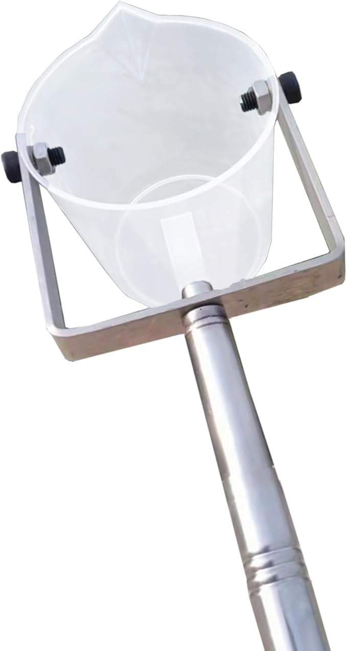 Poste telescópico for tomamuestras de agua, cubo | Muestreo de acero inoxidable, 500 ml/1000 ml, probador de calidad del agua(500ml,0.98m-2.5m/3.2ft-8.2ft)
