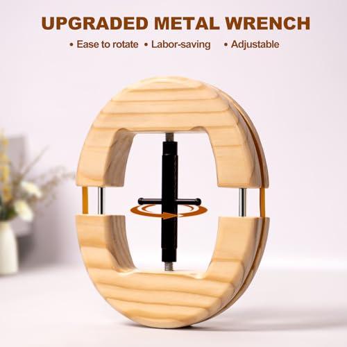 Image of Hat Stretcher, Cowboy Hat Stretcher for Fitted Hats, Hats Jack with Wrench, Extender Widener for Men Cowboy Baseball Caps