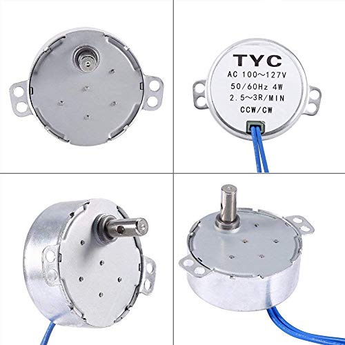 8Pcs Electric Synchron Motor Turntable Motor Cup Turner Tumbler Turner Spinner Motor Direction For Hand-Made School Project Model Guide (2.5-3Rpm) #TOP6