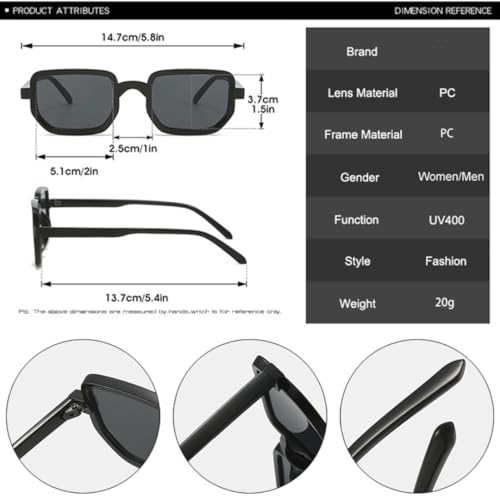 Lunettes de soleil transparentes UV400 pour look dégradé océan - 6