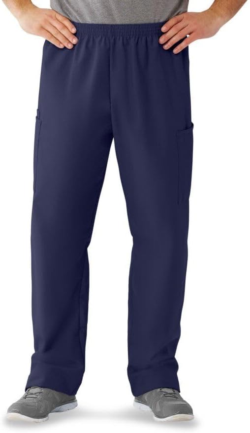 Medline 674 AngelStat Unisex Petite Scrub Pants Navy