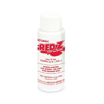 Safetec 41000 Red Z, Flip Top Bottle Solidifies 1,500cc, Case, 75, Bottles, 1.4 oz
