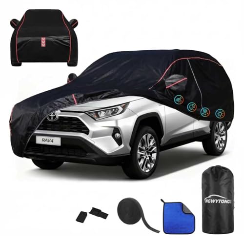 Ngwytong Car Cover for Toyota RAV4 2006-2025 All-Around Fastening 60s Quick-Install 4 Upgrades for Car Cover Waterproof All Weather