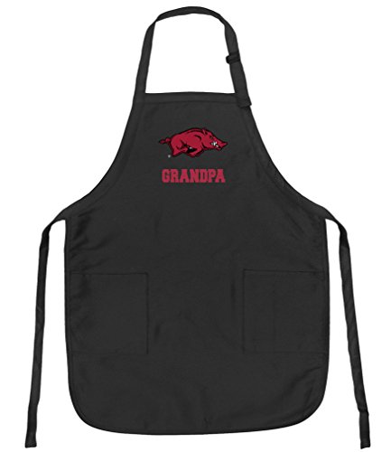 Broad Bay University of Arkansas Grandpa Aprons Arkansas Razorbacks Grandpa w/Pockets Grilling Gift Him Men