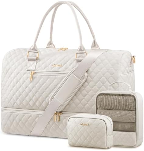 LOVEVOOK Travel Duffle Bag for Women, Weekender Overnight Bag wit...
