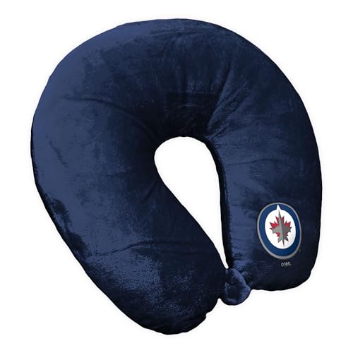 Northwest NHL Winnipeg Jets Logo Navy Neck Pillow, 12 x 13 inches