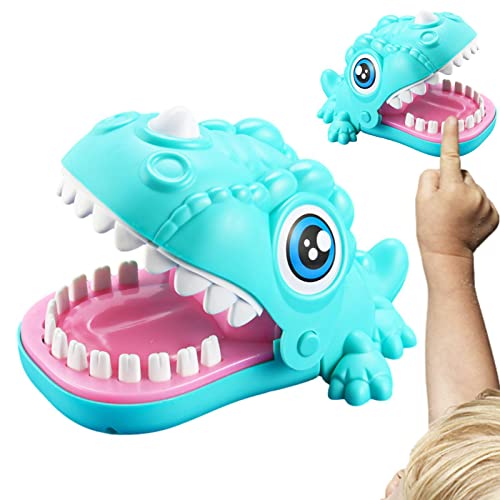 Dedos Dinossauro Dentista | Jogo Brinquedo Dentista Infantil em Forma Dinossauro, Morder Dedos para