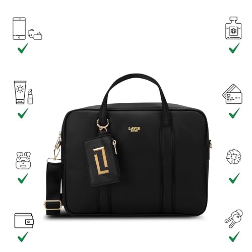 Image of Lavie Luxe Women's Delicaff 1C Laptop Handbag for Women | Fits upto 14 inch Laptop | Laptop Bag for Work | Ladies purse | Stylish Shoulder Bag | Gift for Women