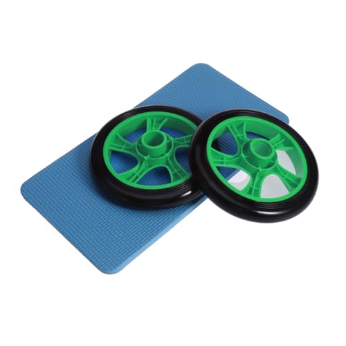 WHAMVOX Dual Wheel Abdominal Roller with Knee Pad Quiet Mute Core Strength Trainer for Home Gym Easy Assembly Ab Wheel for All Fitness Levels Portable Exercise Roller for Men and Women