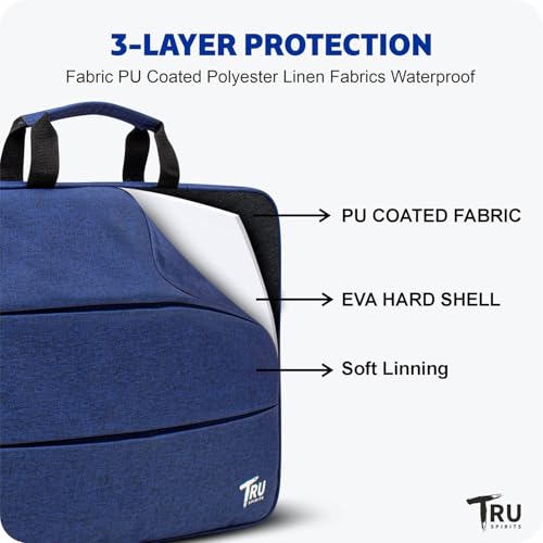 Image of Laptop Sleeve /Pouch /Case /Bag with Handle & Two Front Accessory Pockets - Compatible with Apple, Dell, Lenovo, Asus, HP, Samsung, Mi, MacBook & Notebooks