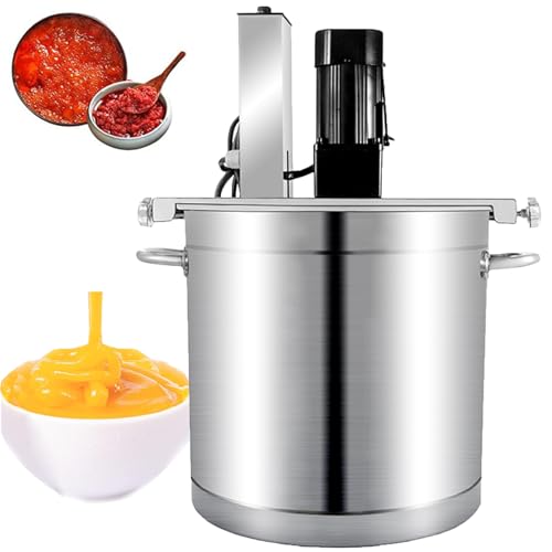 QUSYZD Batidora eléctrica para Mermelada, batidora Comercial de 20 L, batidora automática de 120 W, raspador de 4 Cuchillas, Inicio con un botón, Velocidad de agitación Ajustable, pa,