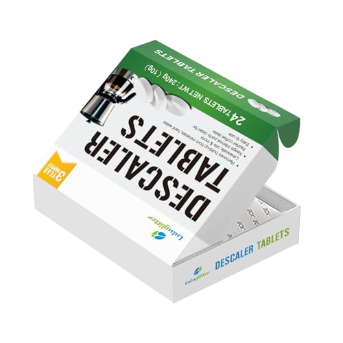 LULUGLITTER Espresso Machine Cleaning Tablets Descaling Coffee Maker Descaler Tablets 24 Count, Compatible With Nespresso, Keurig, Ninja, Delonghi, Miele, Descaler Tabs for Espresso Machines And Drip