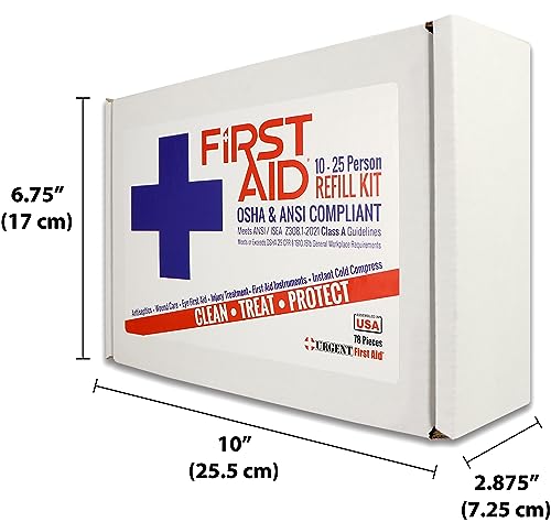 OSHA & ANSI First Aid Kit Refill/Upgrade, 25 Person, 78 Pieces, ANSI 2021 Class A for Office, Business, Home or car Boxes and cabinets: Fill Your kit or use to Upgrade to Current regulations - Thumbnail 6