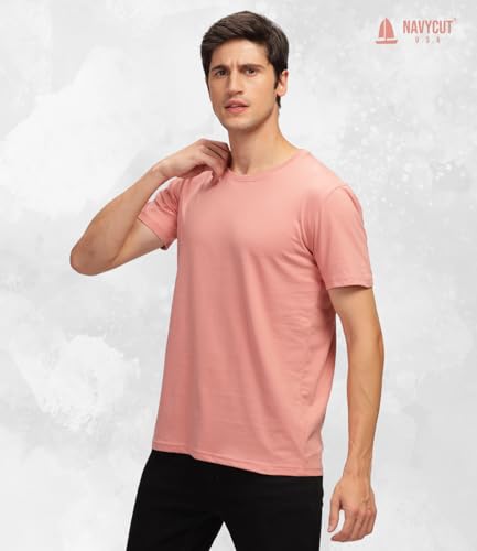 Image of Men T Shirt Cotton Round Neck | Solid Cotton Tee Half Sleeve | Breathable Casual T Shirt for Men | Stylish Round Neck Casual Wear | 12 Colors