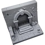 Dungeon Entrance Terrain Piece – Medieval Stone Doorway Miniature for Tabletop RPGs, Dioramas & Fantasy Scenery – 3D Printed in Canada