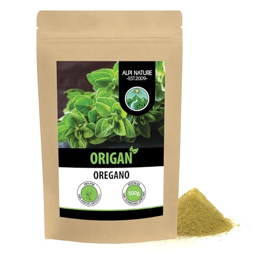 Alpi Nature - Alpi Nature Origan Moulu 500g, Herbe d'Origan Moulue Séchée pour la Cuisine, les Pâtes et la Pizza