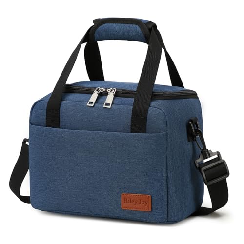 Riley Joy Borsa Termica per Pasto Portatile 8,5 L, da Picnic Impermeabile Isolata Con Tracolla Regolabile e Pieghevole per Bambini Adulti Riley Joy Borsa Termica per Pasto Portatile 8,5 L, da Picnic Impermeabile Isolata Con Tracolla Regolabile e Pieghevole per Bambini Adulti