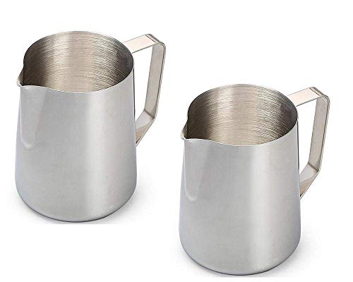 Image of SMS Homeware Stainless Steel Milk Frothing Jug || 600 ML || Latte Maker Frothing Pitcher for Coffee (Pack of 4)