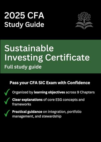 CFA Sustainable Investing Certificate (CFA SIC) Full Study Guide 2025