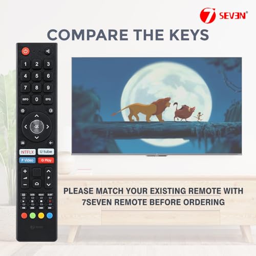 7SEVEN® Compatible with Nokia Tv Remote Control Suitable for Smart Android UHD HD Television 32HDADNVVEE 40FHDADNVVEE 43FHDADNVVEE 43UHDADNVVGE 50UHDADNVVGE 55UHDADNVVGE Models 7 41oG3BpocJL
