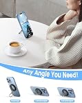 Lamicall for MagSafe Magnetic Phone Grip Stand - 2025 [Upgrade Dual-Hinge] Finger Ring Holder Phone Kickstand, Super Magnet 360° Rotation Ring, for MagSafe Accessories for iPhone 16 17 Pro Max Air Pro