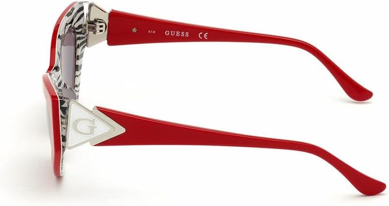 Guess sunglasses (GU-7649-S 66A) Red - White stripe - Grey lenses