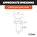 CURT 40034 Chrome Trailer Hitch Ball, 6,000 lbs, 2-Inch Rise, 2-Inch Diameter, 1 x 2-1/8-Inch Shank