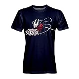 Hollow Knight Silksong Pic Merch T-Shirt Femmes Hommes Mode Casual �t� �l�gant Gym Sport Tee, bleu marine, XL