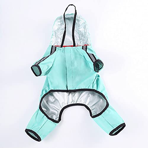 Capa de chuva de cachorro Pet Pet Imper impermeável Summer Summer Gumnsuit fino para cães pequenos e
