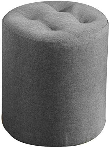 Banc chaussure coton et lin écoresponsable mode créatif rond gris 32