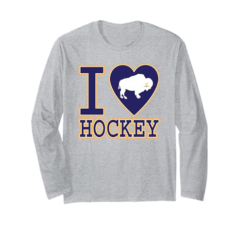 I LOVE BUFFALO HOCKEY - heart NY New York lovers fan lets go Long Sleeve T-Shirt