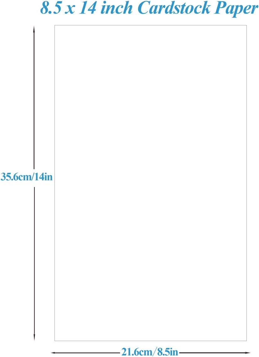 (4-Pack) 8.5" x 14" White Legal Size Card Stock Paper - 200 Sheets Premium Smooth 80lb Cover Cardstock - Perfect for Arts and Crafts, Documents, Programs, Menus Printing, Posters