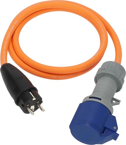 Câble adaptateur de camping avec indicateur de tension LED pour utilisation en extérieur