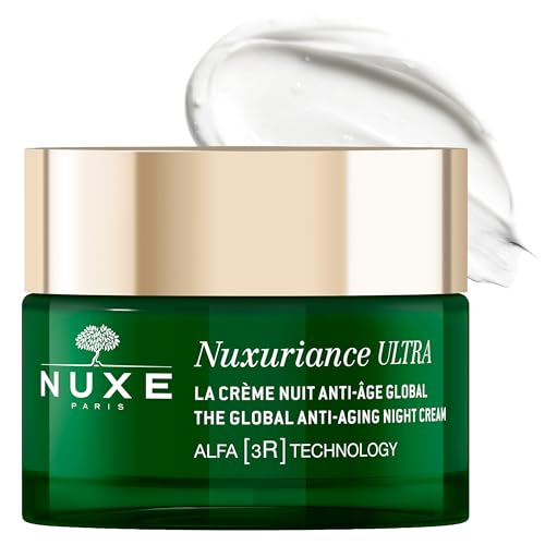 Nuxe Nuxuriance Ultra Global Anti-Aging Night Cream with Hyaluronic Acid and ALFA 3R Technology, Revitalize, Renewing, Resurfacing Treatment, 1.7 fl oz