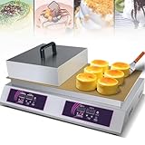 Soufflé-Maschine, Kommerzielle Antihaftbeschichtete Soufflé-Maschine, 60-240 °c Temperaturregelung, Elektrischer Muffin-Maker, Für Die Küche Zu Hause, Restaurant, Bäckerei, Snackbar,Doublehead