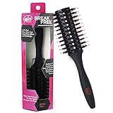 Wet Brush Straighten & Style Round Brush - for All Hair Types - A Perfect Blow Out with Less Pain, Effort and Breakage - Open Barrel Design For High Speed Drying In Less Time