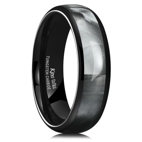 King Will Men Tungsten Wedding Band 6mm Size 14