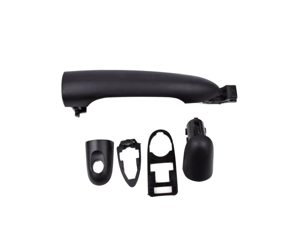 Housses Poignées Extérieures Pour Renault Clio 3 - Kit Complet Gauche/droite, Noir, Référence 8200316977