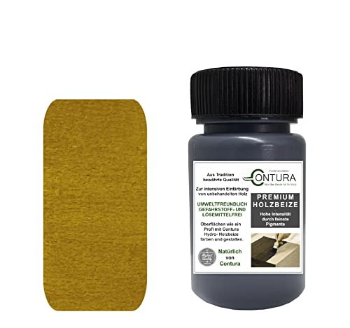 Holzbeize Pinselflasche 50ml. Beizprobe Retuschier Beize Reparaturflasche Holz Tischler Farbe Farbbeize Wasserbeize (Buche)