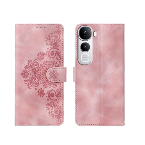 Image of amazon basics Vivo Y400 Pro 5G Flip Cover | Card Pockets Wallet & Stand | Flip Cover for Vivo Y400 Pro 5G (Executive Pink)