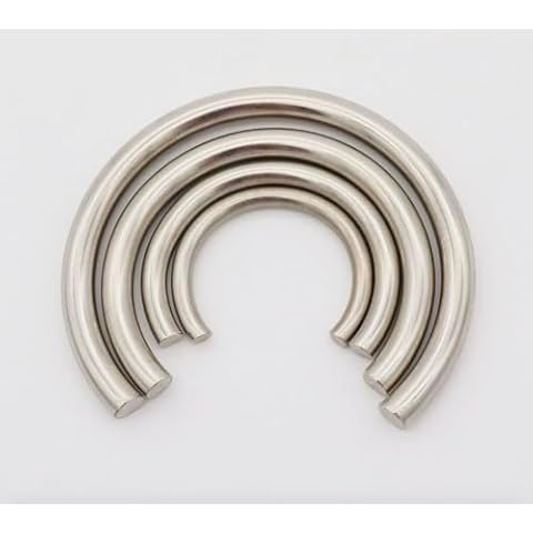 JSORM Clock Mainspring C Clamps Set of 4 Spring Clamp Round Steel Antique Clock Repair Tools Cover