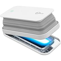 cellularline - UV-C Desinfektionsgerät, LED-Sterilisator zur Sterilisation des Smartphones, mit Ultraviolettlicht-Emission (UV-C), sterilisiert 99,9% der Bakterien