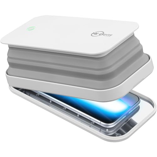 Cellularline UV-C-desinfektionsapparat, LED-sterilisator för sterilisering av smartphonen, med ultraviolett ljusemission (UV-C), steriliserar 99,9% av bakterierna