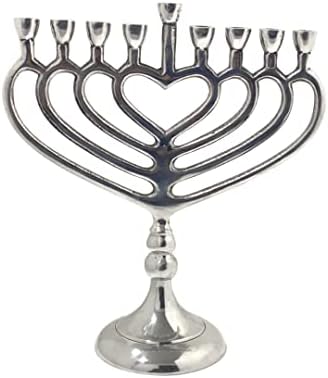 Menorah Candle Holder, Hanukkah menorah 9 Branch for Shabbat, Tabernacle, Home Decor Ornaments Table Centerpiece Display Menorah6