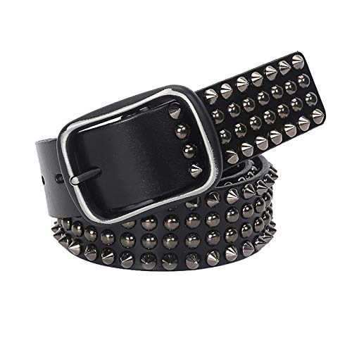 Ceinture unisexe en cuir accessoires gothiques rivets et clous pour pantalon - 2