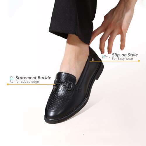 Image of YOHO Bliss Loafers for Women | Comfortable & Stylish Bellies | Fashion Moccasins with Footpharma Footbed | Slip-on for Casual & Formal Wear | 002
